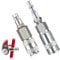 4Pcs Pcl to Euro Adapter,Pcl Air Fittings,Air Line Connectors,Air Fitting Conversion Adapters Set,Air Line Connectors 1/4 Inch BSP Male (1/4 inch) Euro & 1/4 Air line Adapter
