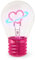 Legami - Lampada da Tavolo a forma di Lampadina, Ricaricabile con Cavo USB, Senza Fili, Bulb Fiction, Tema Planet Heart, 6.8 x 10.3 cm