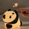 Panda Nachtlicht, wiederaufladbare 3 Level dimmbare LED Squishy Kinderzimmer Nachtlicht, Lebensmittelqualität Silikon Tier Nachtlampen niedlich Nachttisch Touch-Lampe für Stillen Kleinkind Baby Kinder