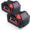 2 Stück M-18 7000mAh Ersatz für Milwaukee 18V 7,0 Ah Li-ion Akku Kompatibel mit Milwaukee M-18 7,0 Ah Akku M18B5 48-11-1850 48-11-1852 48-11-1820 48-11-1828 48-11-1860 2601 2610 2620 2630