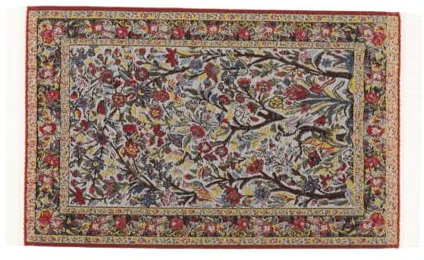 Doll House Door Mat 9.8cmx16.5cm Dollhouse Area Rug for 1:12 Scale Dollhouse