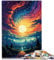 Jigsaw Puzzles 1000 Pieces for Adults galactic horizon Jigsaw Puzzle Unique Birthday 19.7 in x29.5 in for teenager Age 14+