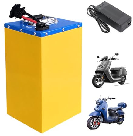 HJGHY 48V 60V 15Ah 20Ah 25Ah 30Ah E-Bike Motorcycle Battery 72V 40Ah 50Ah LiFePO4 Lithium Iron Phosphate Battery for 0-3600W Motor Kits with Handle,60V,30Ah