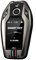 KUNIO Schlüsselhülle Passt für BMW Display Key 8er 840i 840d M850i xDrive M8 G14 G15 G16 2018-2025 Autoschlüssel Hülle Metall Schlüsselanhänger 3 Tasten Schlüsselanhänger Schwarz