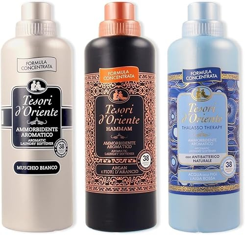CONFEZIONE CON 3 FLACONI DI AMMORBIDENTE TESORI D ORIENTE DA 760 ML L’UNO