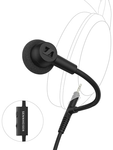 Sennheiser HD 500 BAM, microfono a braccio plug-in per gaming e chiamate, con controlli volume e muto, jack analogico da 3,5 mm, per cuffie HD 560S, HD 505, HD 620S e altri