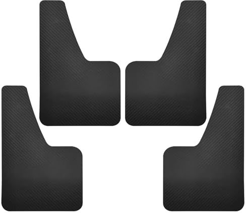 Auto Spritzschutz Für FIAT Ducato Für Peugeot Boxer Ram ProMaster Für Citroen Jumper Relais Carbon Faser Schmutzfänger(4Pcs Black)