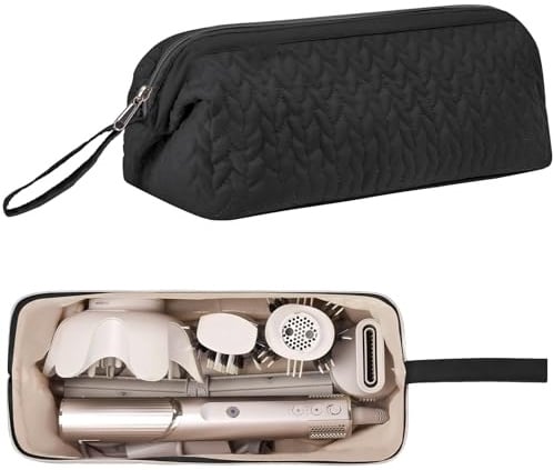 Rodison Aufbewahrungstasche für Haartrockner & Lockenstab, Schwarz | Reise Tasche Kompatibel mit Shark Flexstyle, Dyson Airwrap & professionelle Stylinggeräte