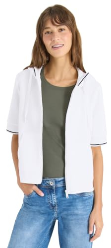 Cecil Damen Kurzarm Sweatjacke mit Kapuze