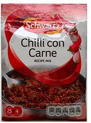 Schwartz chili con carne Receta Mix - 12 x 41gm