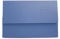 Exacompta - Ref DW250-BLUZ - Guildhall - Plain Document Wallet, 345x245mm, Holds 200 Sheets, 250gsm Medium Weight Premium Quality Manilla, Holds A4 & Foolscap Documents - Blue, Pack of 50