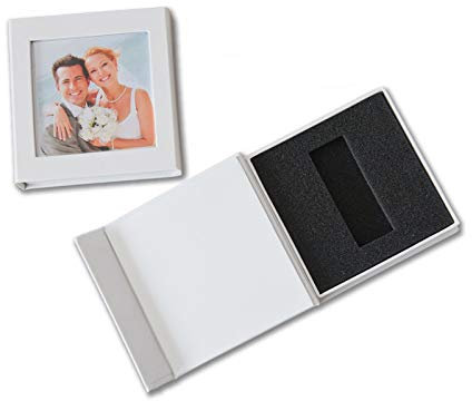 USB-Box mit Bildfenster für 1 USB-Stick. Aufbewahrungsbox, Etui, Hülle.