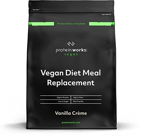 Protein Works - Vegan Diet Meal Replacement , Nutritionally Complete 250 Calorie Meal , Vegan Meal Shake , Plant Based Meal Replacement , 7 Meals , Vanilla Crème , 500g