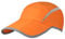 Magracy Unisex Schnell trocknende Sportmütze Sommer Faltbare Laufmütze mit reflektierendem Krempe Outdoor atmungsaktivem Netz-Hut, Orange