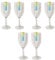 Bello Pack of 6 Plastic Wine Goblet Dimple Glasses