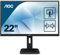 AOC 22P1D - 22 Zoll FHD Monitor, höhenverstellbar (1920x1080, 60 Hz, VGA, DVI, HDMI) schwarz