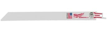 Milwaukee 48-00-5188 9 in. 18 Teeth per in. Medium Metal Cutting SAWZALL Reciprocating Saw Blades White Pack of 5