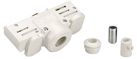 SLV EUTRAC 3-Phasen Stromschienenadapter, verkehrsweiss inkl. Montagezubehör, Weiß