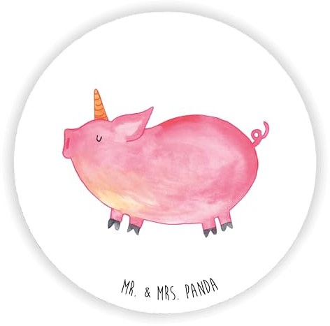 Mr. & Mrs. Panda Kühlschrankmagnet Einhorn Schwein - Geschenk, Piggy, pinnwand Magnet, Einhörner, Spruch, Unicorn, haftmagnet, whiteboardmagnet, für kühlschrank