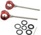 AMEYXGS Bogenschießen Bogenvisier 0.019 Scope Pin Jagdvisier Aiming Point Visier Optical Fiber Pfeil Aluminium Visier für Recurve Bogen Jagdzubehör (Rot)