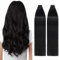 TESS Tape Extensions Echthaar Schwarz 40 Stück 60 cm Haarverlängerungen Remy Human Hair günstig 100 g Tape in Extensions Echthaar (#01-rabenschwarz 40er Pack)