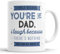 I Smile Because You're My Dad I Laugh Because There is Nothing You Can Do About It Mug Sarcasm Sarcastic Funny, Humour, Joke, Leaving Present, Friend Gift Cup Birthday Christmas, Ceramic Mugs