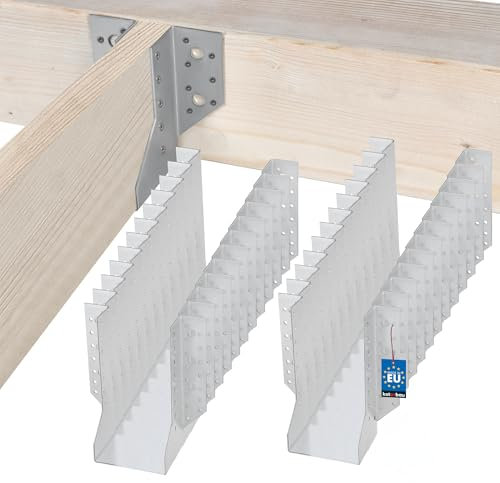KOTARBAU® 25er Set Balkenschuh Holzbalkenverbinder Balkenverbinder für Baukonstruktion außenliegend Verbinder Typ A 100 mm