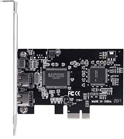PCIE FireWire-Karte, PCI-E PCI Express FireWire 1394a IEEE 1394-Controllerkarte mit Firewire-Kabel für 10/8/7 / Vista/XP / 2000 / ME / 98SE