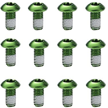 Bynccea Set di 12 PCS Viti Colorati di Disco Freno Vite in Lega M5 x 10MM Viti per Bicicleta