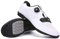 LZQpearl Fahrradschuhe Herren, Rennrad Und Mountainbike Schuhe Mit Gummisohle, Atmungsaktive, rutschfeste No-Lock Fahrradschuhe Mit Schnell Rotierendem Schnürsenkelsystem (White,39)