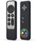 elago R4 Étui Rétro Compatible avec Apple TV 4K Siri Remote 3e Génération (2022) et 2e Génération (2021) - Conception Classique [Non Fonctionnel], Lanière Incluse, Protection Contre Chutes (Noir)
