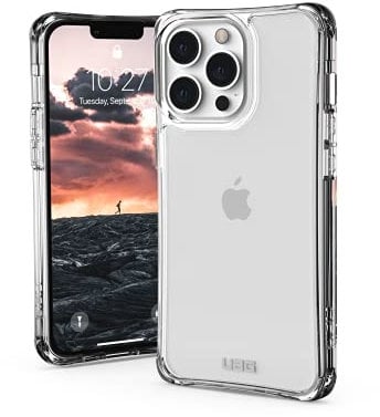Urban Armor Gear Plyo Schutzhülle kompatibel mit Apple iPhone 13 Pro [Wireless Charging kompatibles Cover, Sturzfeste Air-Soft Ecken, Erhöhter Rand] - Ice (transparent) 113152114343
