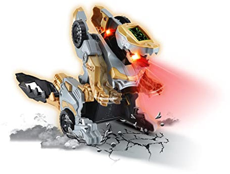 VTech Switch and Go OneClick-Mega-Drache – Drachen-Auto-Transformer – 2-in-1 Spielzeug mit Drachenstimme, Geräusch- und Lichteffekten – Für Kinder von 3-8 Jahren