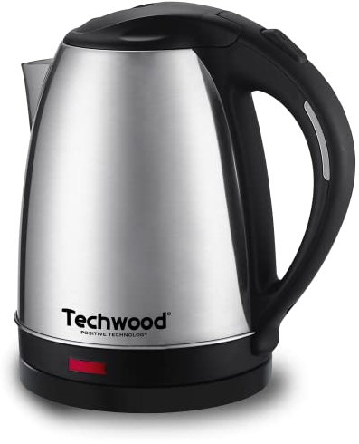Techwood Wasserkocher Edelstahl 1,8 l kabellos Leistung 1500 W