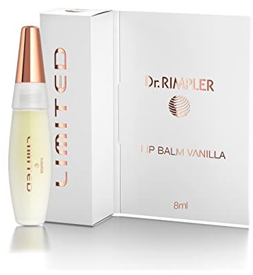Dr.RIMPLER LIMITED Lip Balm Vanilla für geschmeidige, zartglänzende und perfekt gepflegte Lippen, welche nach Vanille schmecken