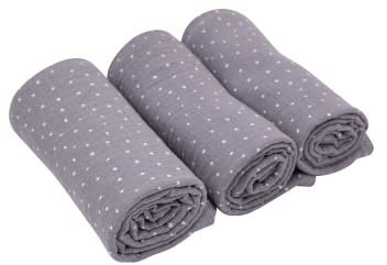 ULLENBOOM ® Mulltücher Baby 3er Set, Spucktücher Baby aus 100% OEKO-TEX Baumwolle, Made in EU, 65x65 cm - Musselin Tücher ideal als Mullwindeln und Moltontuch für Baby, Für Jungen und Mädchen