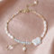 Bettelarmband Feng Shui Armband Aquamarin Opal Chakra Kristall Natürliche Süßwasserperle Armband Glücksbringer Glasur Schmetterling Psychischer Schmuck for stärkere Handgelenke Wohlstand Liebe Ehe
