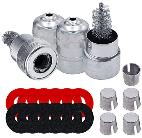 Ampper Battery Terminal Cleaning & Repair Kit, Battery Terminal Cleaning Kit with 5 Shims, 2 Brushes and 12 Piece Washers