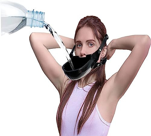 MFMYEE Mundstöpsel-Knebel, Urinal-Piss mit verstellbarem Geschirr, Trichter, schwuler Mund-Ballknebel, Oralsex, SM-Bondage-Sklave, extremes Sexspielzeug für Frauen, Männer, Paare