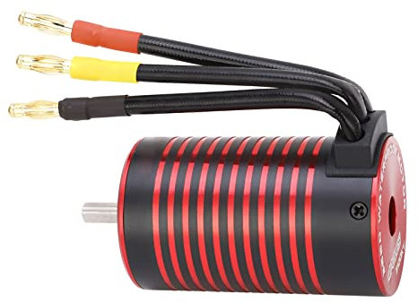 Tnfeeon Moteur RC Balais 3660, Sortie Stable, Dissipation Thermique à Haut Rendement pour Voiture Télécommandée 1/8 (4200KV)