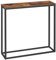 HOOBRO Schmaler Konsolentisch, 75 cm Beistelltisch, Flurtisch, Kleiner Ausstellungstisch, Sofatisch für kleinen Raum, für Eingang, Flur, Vintagebraun-Schwarz EBF76XG01