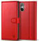 Kuafcase Compatible for iPhone X/XS Case with 4 Card Slots Magnetic Closure Kickstand Shockproof Protective Phone Case Compatible for iPhone X/XS - Red