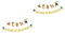 ABOOFAN 4 Pcs Set Coconut Tree Hawaii Party Banner Paper Bunting Set Beach Theme Decorations for Summer Party