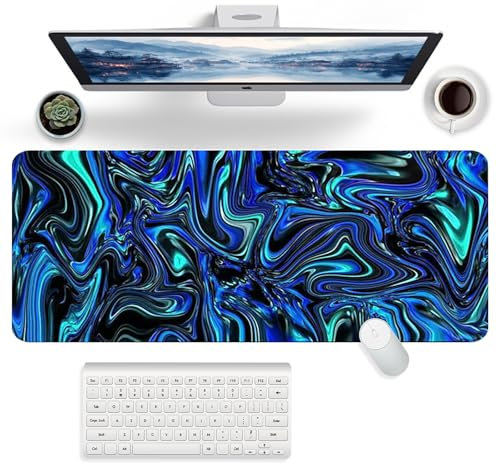FYting Gaming Mauspad XXL,Mauspad 900x400,Schreibtischunterlage,Desk Mat, Rutschfeste Unterseite aus Naturkautschuk, Wasserdicht und Schmutzabweisend, für PC, MacBook, Laptop (Laser)