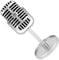 Generic Classic Prop Microphone, Silver, Retro Props for Filming, Dance Shows, Karaoke, Accessories, Model Vintage Plastic Stage Table Decoration