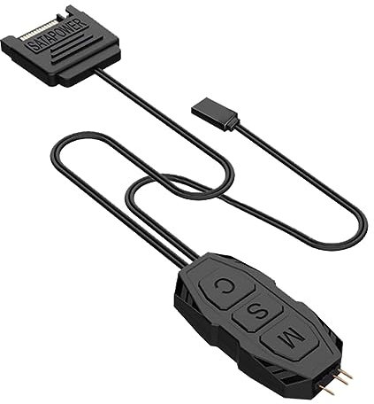 LIGSLN 5V 3Pin ARGB Connector Remote Control Light Controller LED Remote Control Light Remote Controller PC Accessory Power Supply