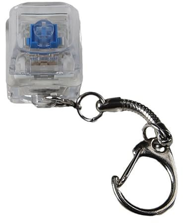 antianzhizhuang Schaltertester, Schalter, Sampler für mechanische Tastatur, 1-Tasten-Schalter, Testwerkzeug, Schlüsselanhänger, transparentes Tastatur-Tester-Set