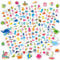 UPINS Meer Sticker, 12 Blatt Kinder Sticker Set Meerestier Aufkleber 3D Ozean Stickers Tier Sticker Kinder für Jungen Mädchen Geburtstag Geschenke
