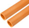 sourcing map Rohrisolierung, Schaumstoffrohr, Isolierung, 36 mm Innendurchmesser, 48 mm Außendurchmesser, 61 cm, Wärmeerhaltung für Frostschutz-Isolierung, Griffgriff, Orange, 2 Stück