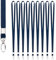 Segus Schlüsselband, 10 Stück Schlüsselbänder zum Umhängen, Umhängeband mit Drehbarem Metallclip, für Ausweishüllen, Schlüssel, Namensschilder und Plastikkarten (Dunkelblau)
